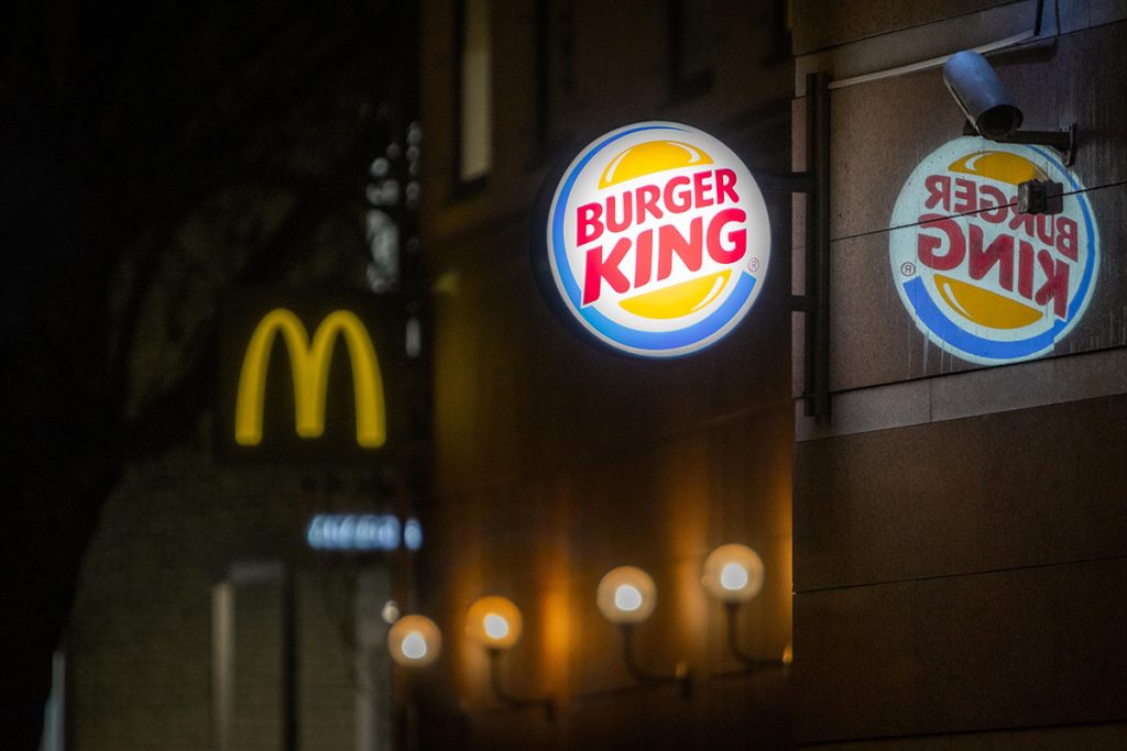 Burger King and McDonalds